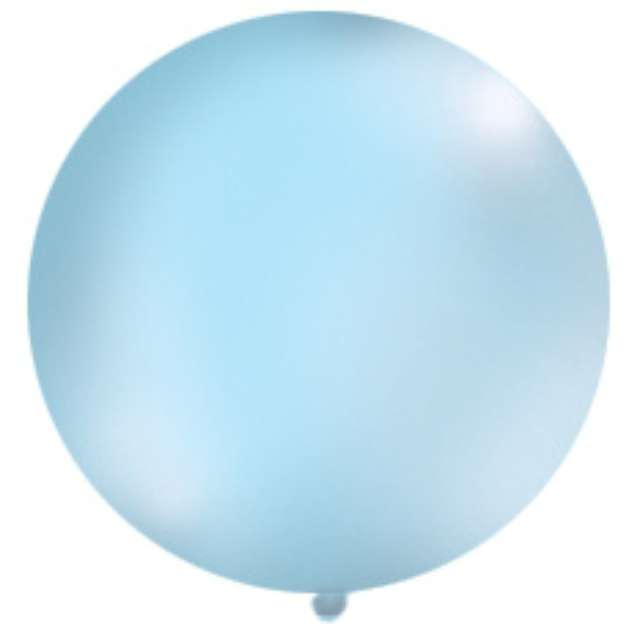 Balon 1 metr pastel meks okrągły błękitny 1 szt
