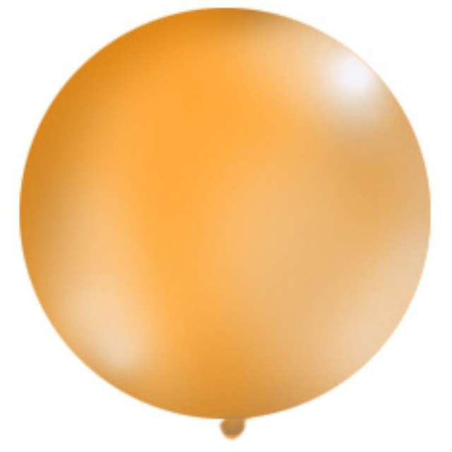 Balon 1 metr pastel meks okrągły pomarańcz1 szt