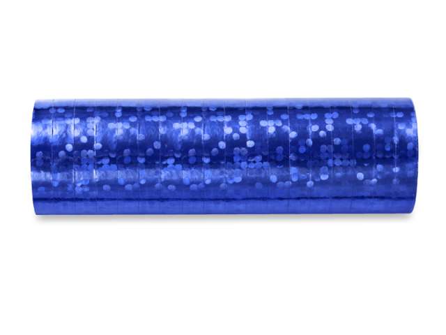 Serpentyna holograficzna niebieska, 18 rolek