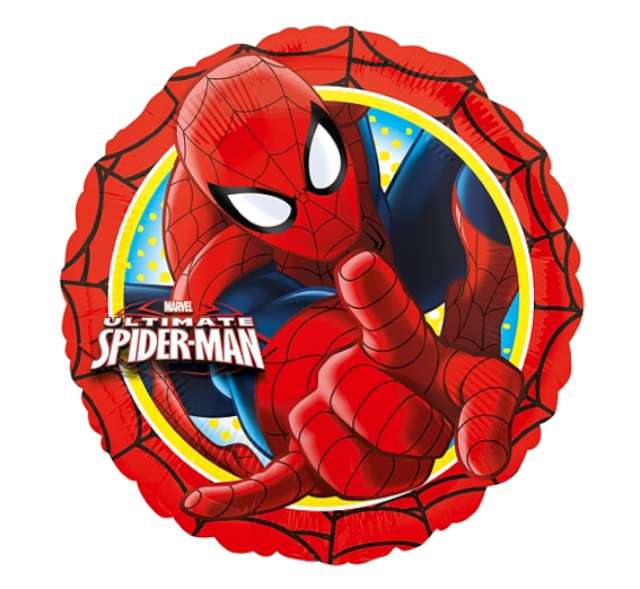 Balon foliowy "Spider-Man", Amscan, 18", RND
