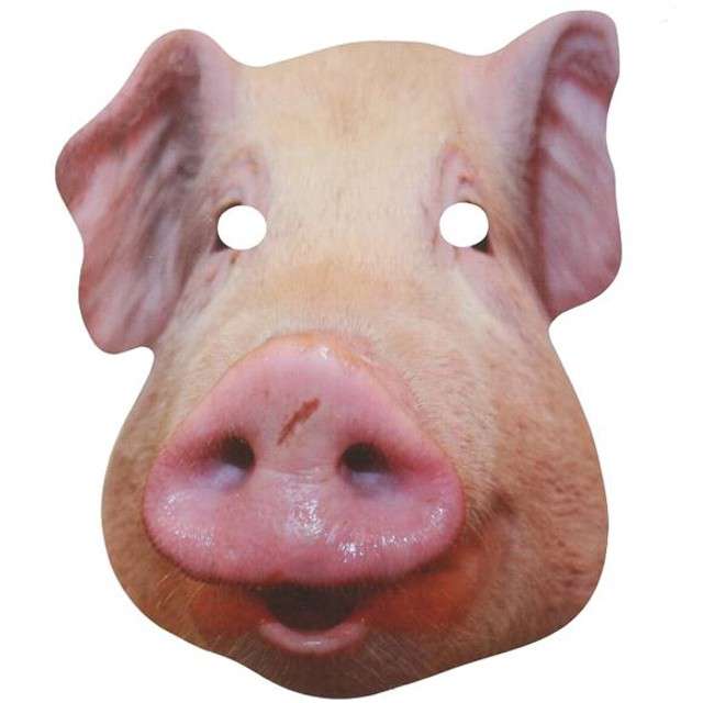 Maska "Świnia", papierowa