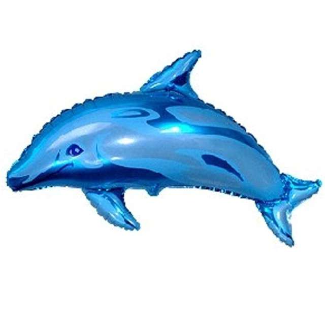 Balon foliowy "Delfin", niebieski, FLEXMETAL, 24"