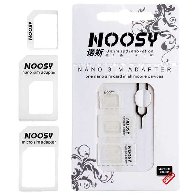 Adapter Nano Sim 4w1 NOOSY biały