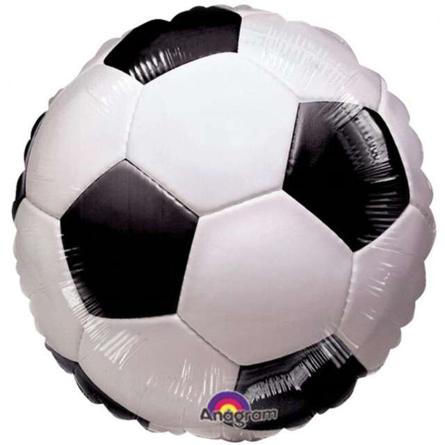 Balon foliowy "Piłka Nożna", AMSCAN, 18" RND