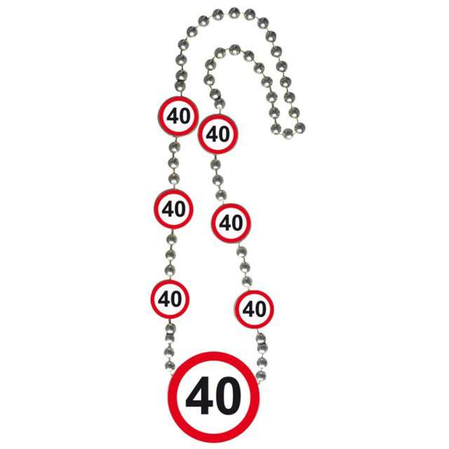 Naszyjnik "40 urodziny znak", 80 cm