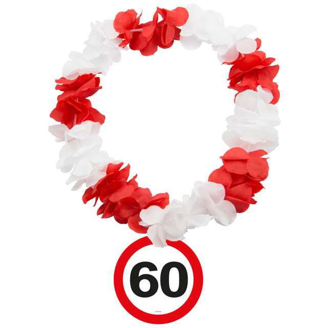 Naszyjnik Hawajski "60 Traffic Birthday"