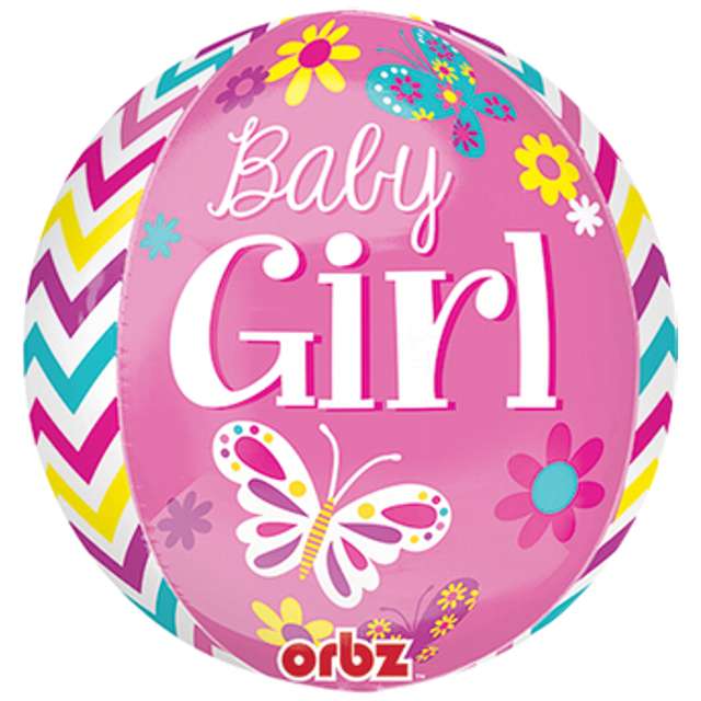 Balon foliowy Baby Girl Amscan 16 ORB
