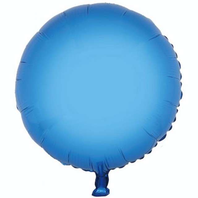 Balon foliowy "Okrągły", niebieski, GODAN, 18" RND