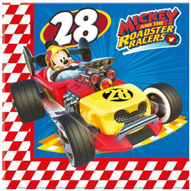 Serwetki "Myszka Mickey Roadster", PROCOS, 33 cm, 20 szt