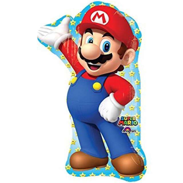 Balon foliowy "Super Mario", Amscan, 33", SHP