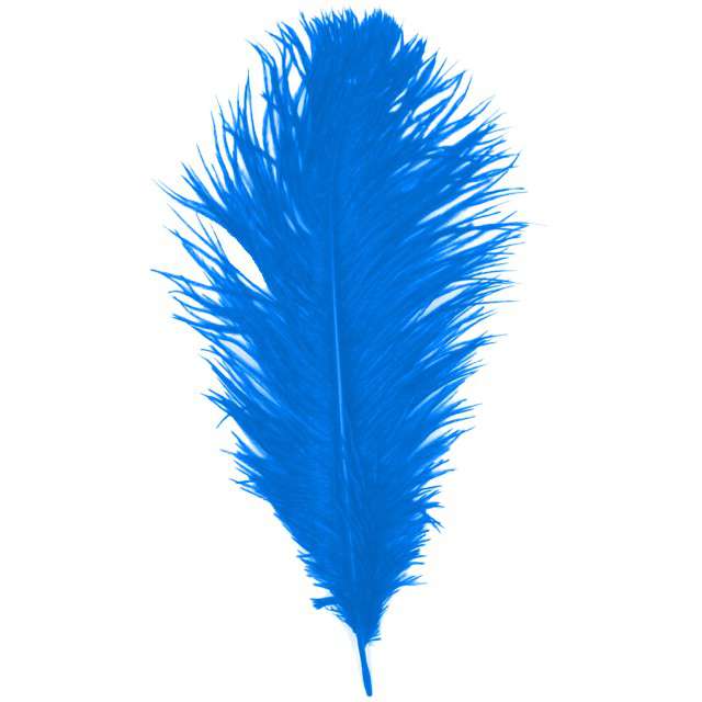 Dekoracja "Pióro - Retro Gigant - Lata 20", niebieski, GUIRCA