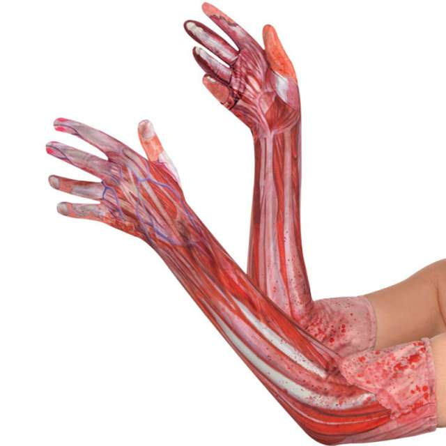 Rękawiczki "Obdarty ze skóry", AMSCAN