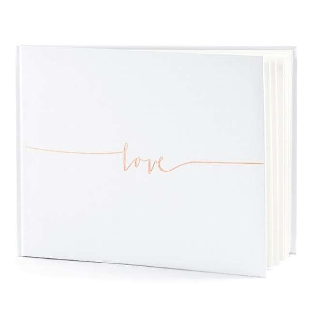 Księga Gości "Love", PartyDeco, 24 x 18,5 cm, 22 kartki