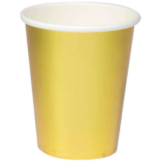 Kubeczki papierowe "Metalic Cups", złoty, FOLAT, 250 ml, 8 szt