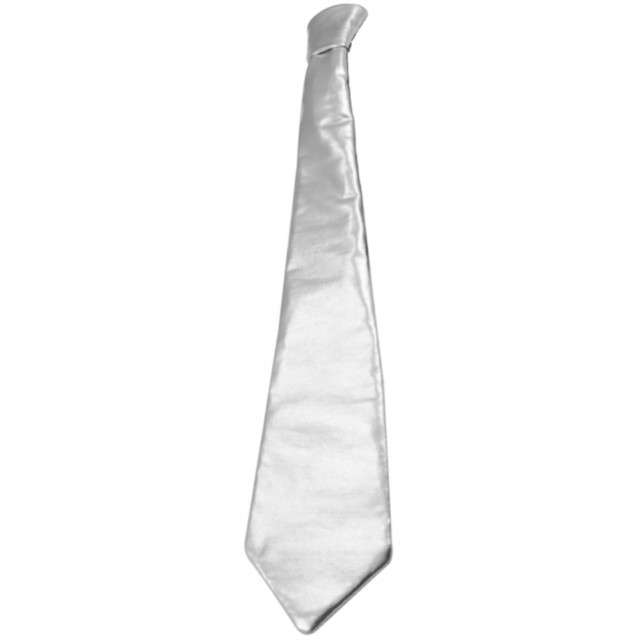 Krawat "Elegant Metallic", srebrny, FOLAT