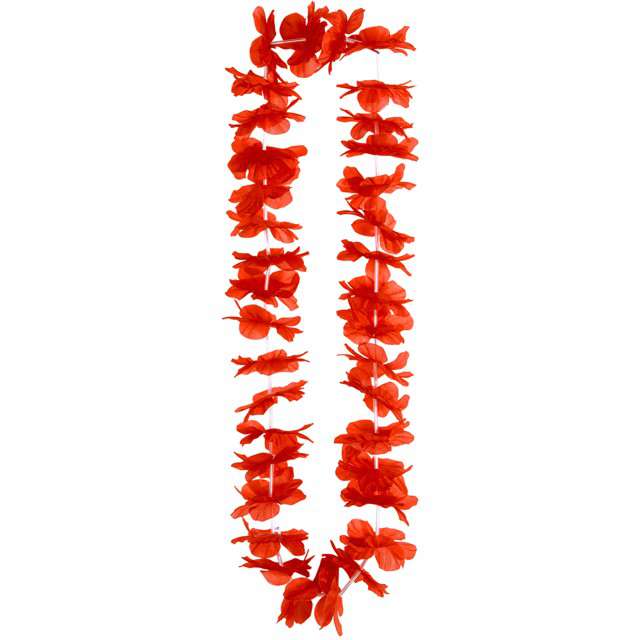 Naszyjnik Hawajski "Hawaian", czerwony, WIDMANN, 90 cm