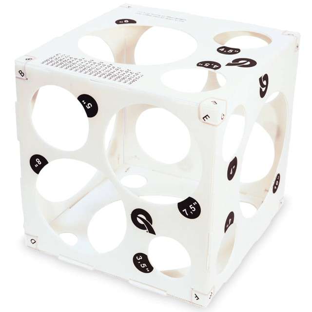 Miernik do balonów "Sizing Cube", QUALATEX