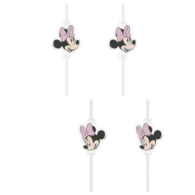 Słomki "Minnie - Tropical Disney", PROCOS, 24 cm, 4 szt