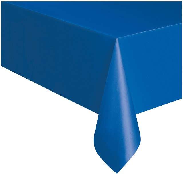 Obrus foliowy "Classic", niebieski, UNIQUE, 275x137 cm