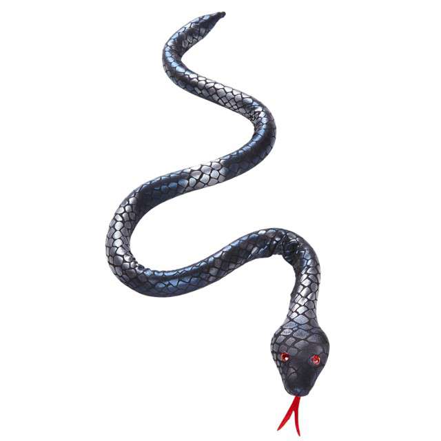 Dekoracja "Wąż - srebrny", WIDMANN, 80 cm