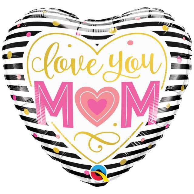 Balon foliowy "Love You Mom", Godan, 18" HRT