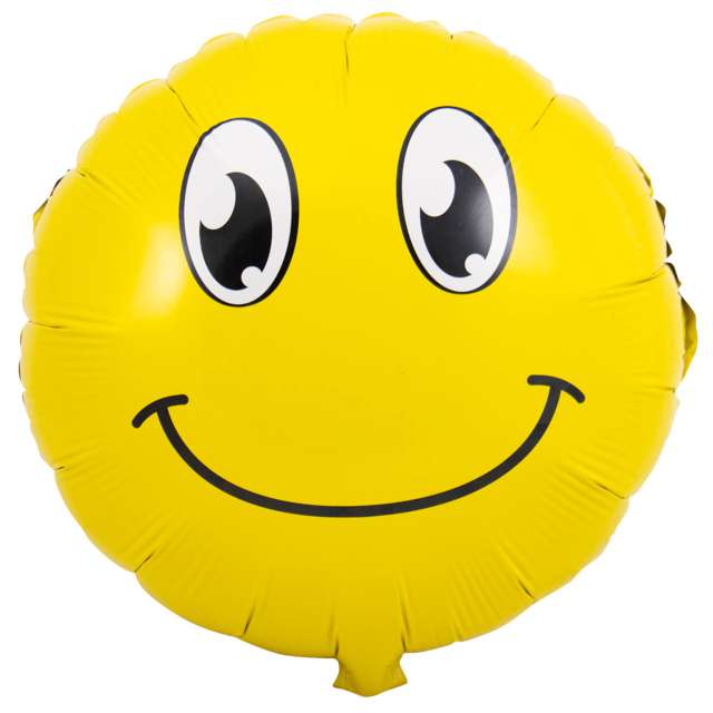 Balon Foliowy "Emoji - Uśmiech", żółty, Folat, 18", RND