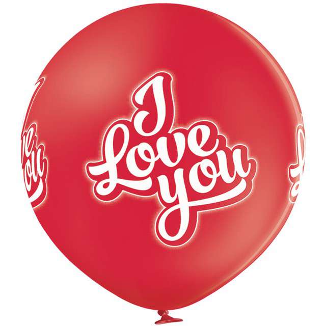 Balon Gigant - I Love You czerwony BELBAL 24