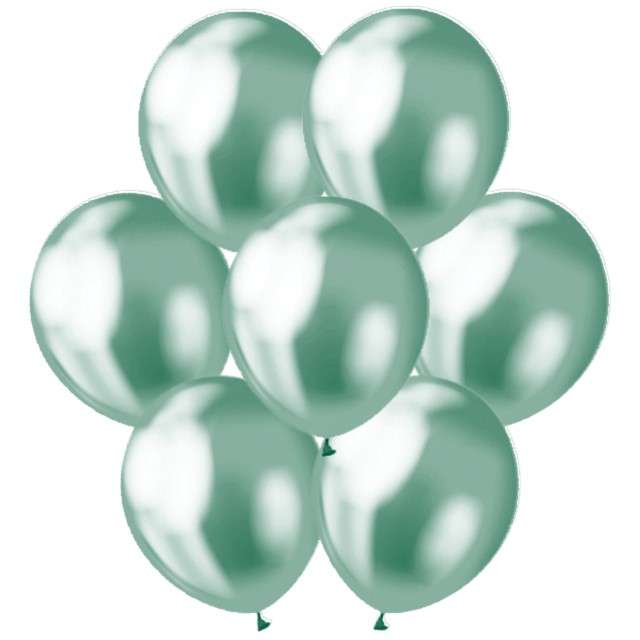 Balony "Classic", Godan, metalik zielony, 12", 7 szt