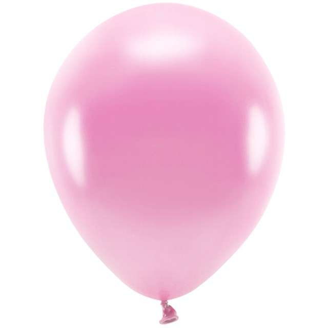 Balony "Ekologiczne", różowy metalik, Partydeco, 10", 100 szt