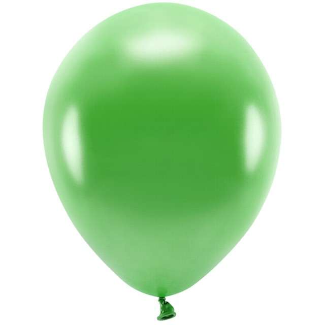 Balony "Ekologiczne", zielony metalik, Partydeco, 12", 100 szt