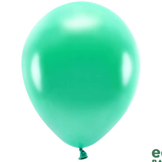 Balony "Ekologiczne", zielony metalik 2, Partydeco, 12", 100 szt