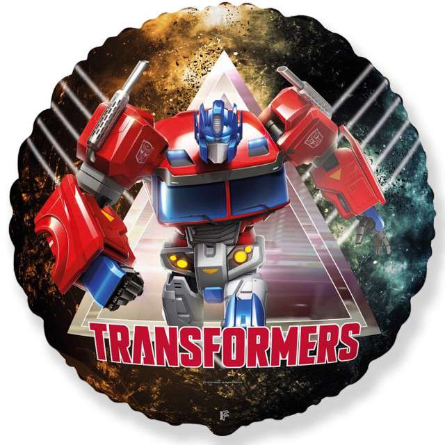 Balon foliowy "Transformers", FLEXMETAL, 18" RND