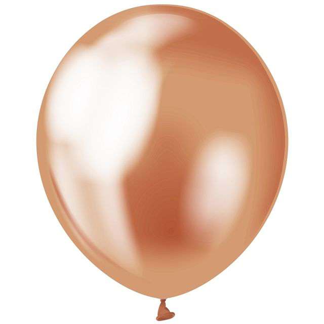 Balony "Beauty and Charm", miedziany platynowy, Godan, 12", 10 szt