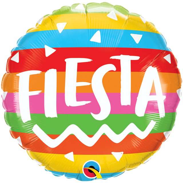 Balon foliowy "Fiesta", Qualatex", 18", RND