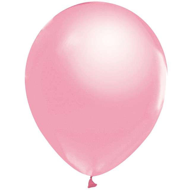 Balony "Beauty and Charm", różowy metalik, GODAN, 12", 50 szt.