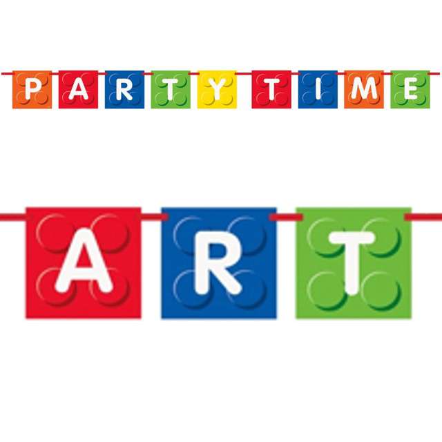 Baner "Klocki - Party Time", UNIQUE, 182 cm