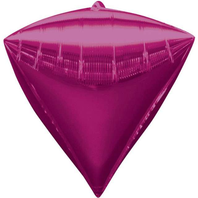 Balon foliowy "Diament", różowy, AMSCAN, 17" DMZ