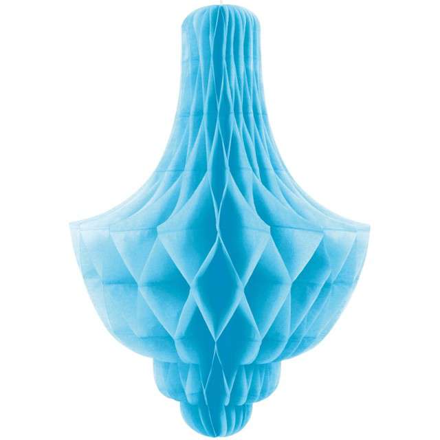Dekoracja "Honeycomb Kropla", niebieska, Unique, 35 cm