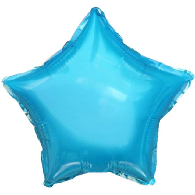 Balon foliowy "Gwiazdka", błękitny pastel, DekoracjePolska, 18" STR