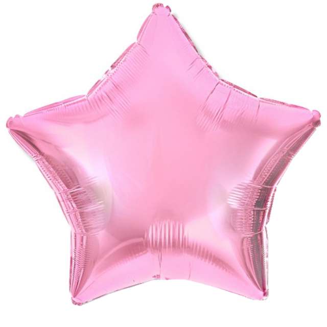 Balon foliowy "Gwiazdka", różowy jasny, DekoracjePolska, 18" STR