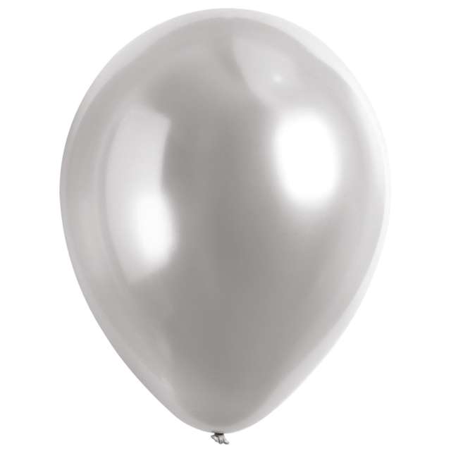 Balony "Decor Premium - Satin Luxe", srebrne, Amscan, 11", 50 szt