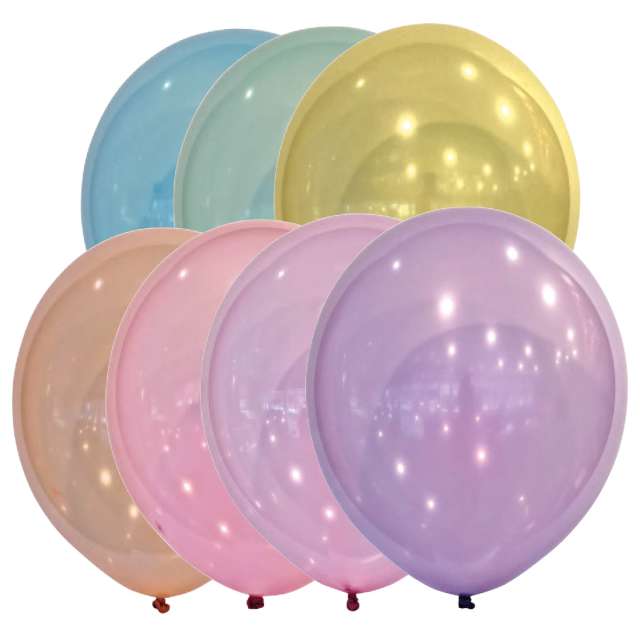 Balony "Decor Premium - Droplets", mix, Amscan, 11", 50 szt