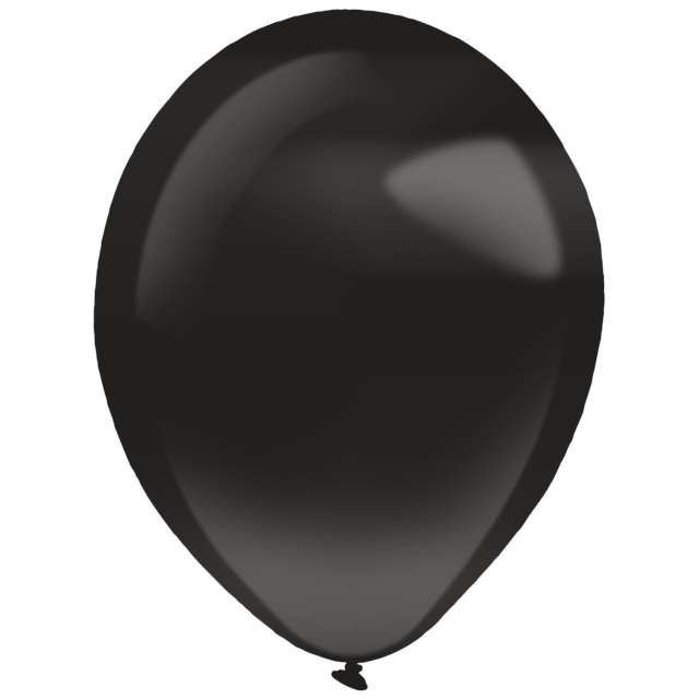 Balony "Decor Premium - Pearl", czarne, Amscan, 11", 50 szt