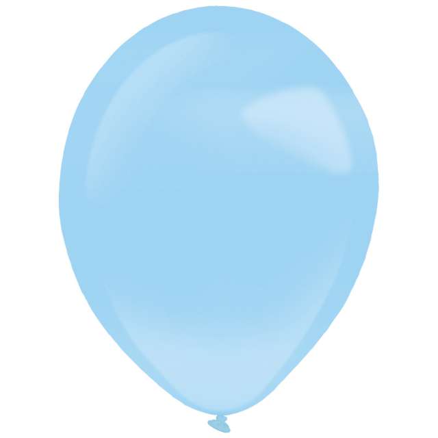 Balony "Decor Premium - Pearl", błękitne jasne, Amscan, 11", 50 szt