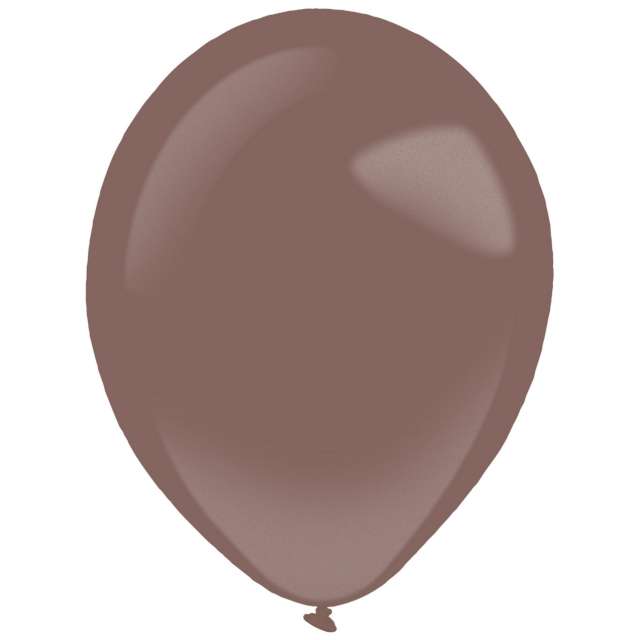 Balony "Decor Premium - Metallic", brązowe, Amscan, 11", 50 szt