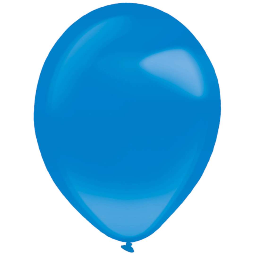 Balony "Decor Premium - Crystal", niebieskie, Amscan, 11", 50 szt