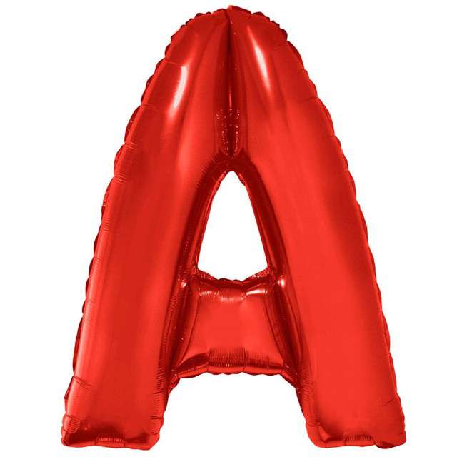 Balon foliowy "Litera A", czerwony, Funny Fashion, 40", LTR