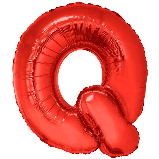 Balon foliowy "Litera Q", czerwony, Funny Fashion, 40", LTR