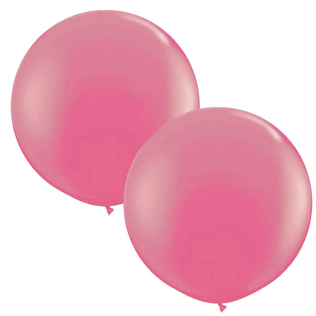 Balon Classic Round różowy Qualatex 36 2 szt