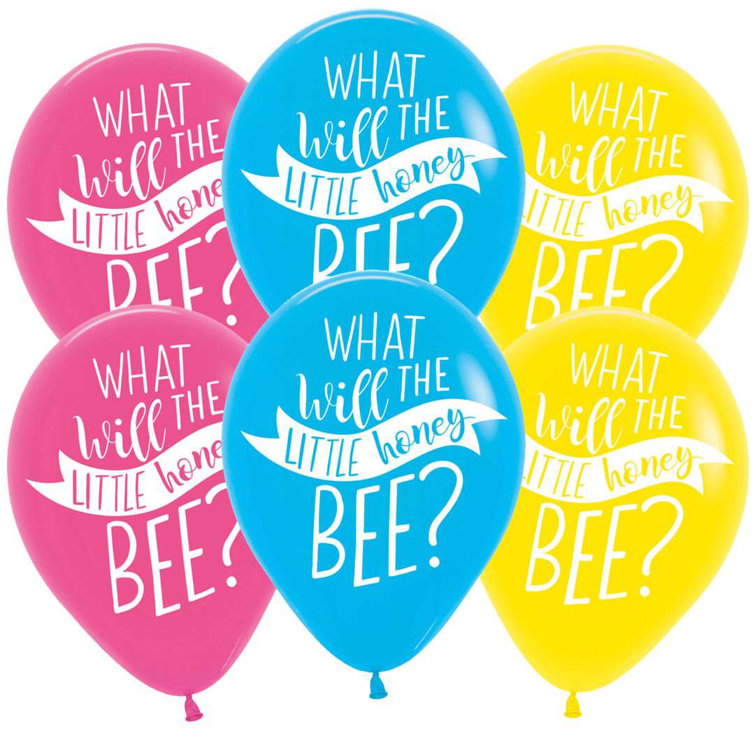 Balony "What Will It Bee", mix, Amscan, 11", 6 szt